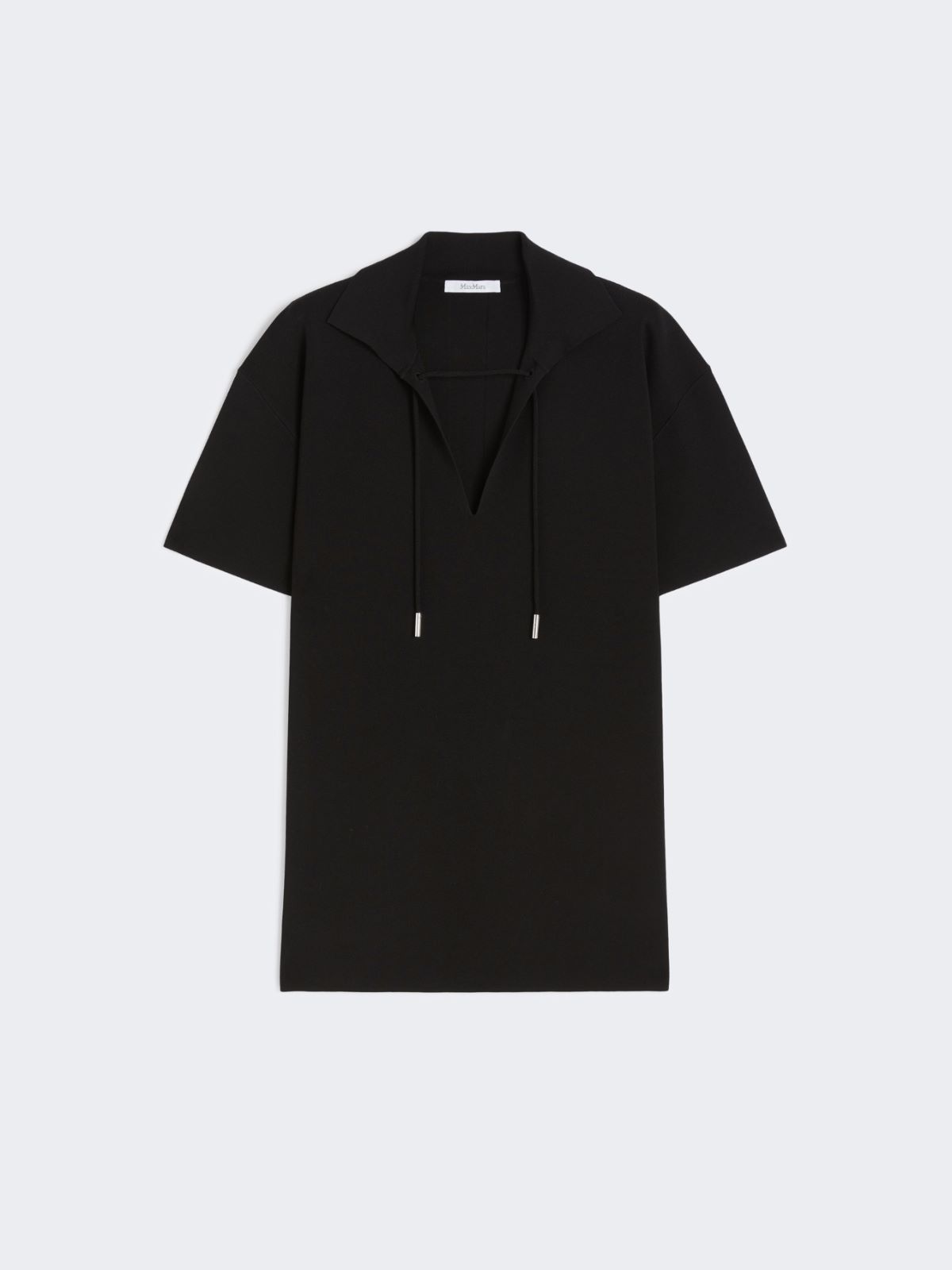 Viscose crêpe yarn blouse - BLACK - Max Mara - 8