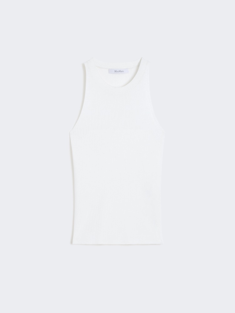 Viscose yarn top - WHITE - Max Mara