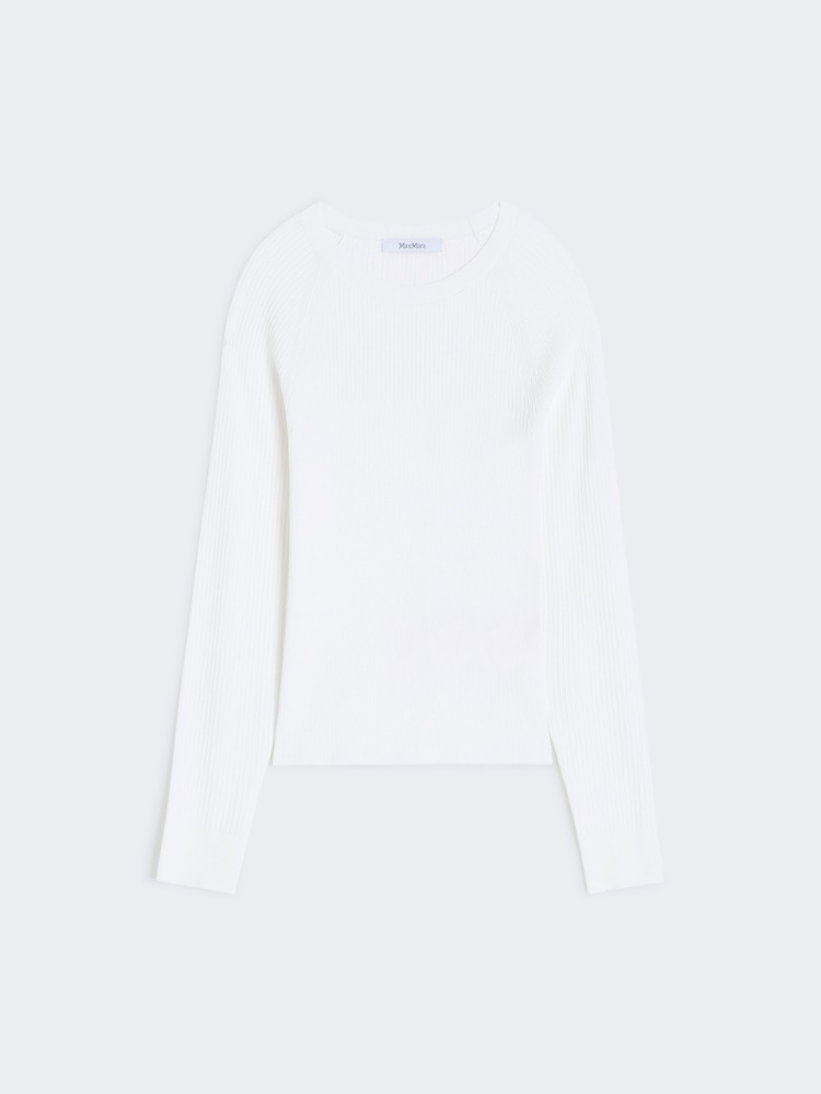Technical viscose sweater - WHITE - Max Mara