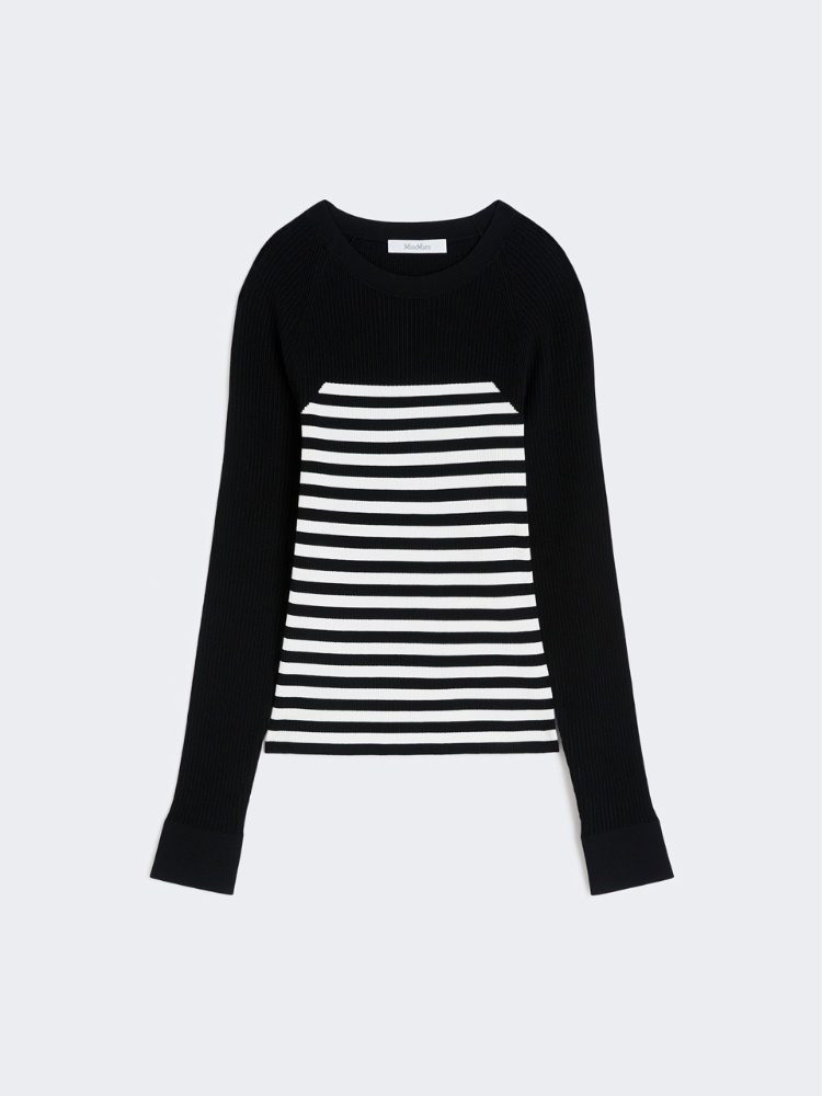 [ブライエス] テクニカル ビスコース ニット - BLACK - Max Mara