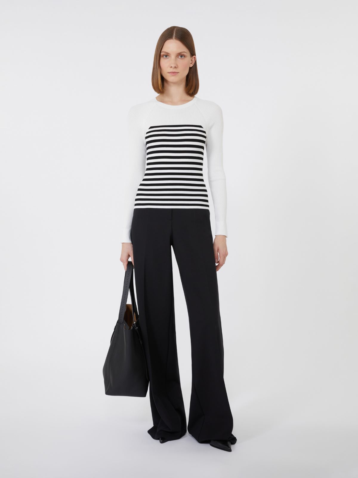 Technical viscose sweater - WHITE - Max Mara