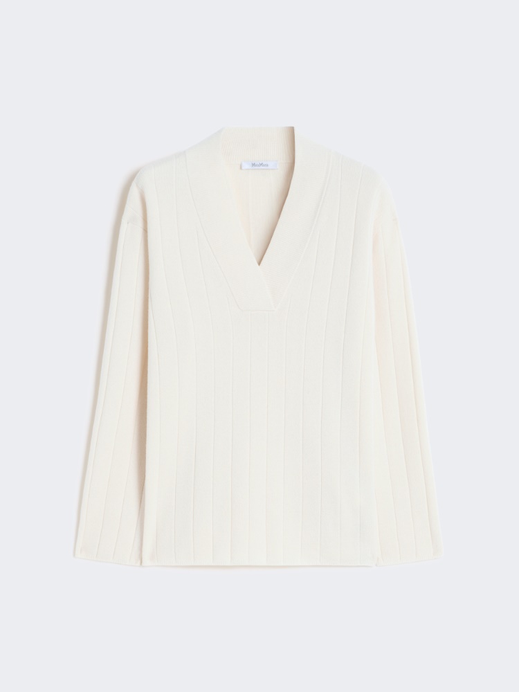 Cashmere yarn sweater - WHITE - Max Mara