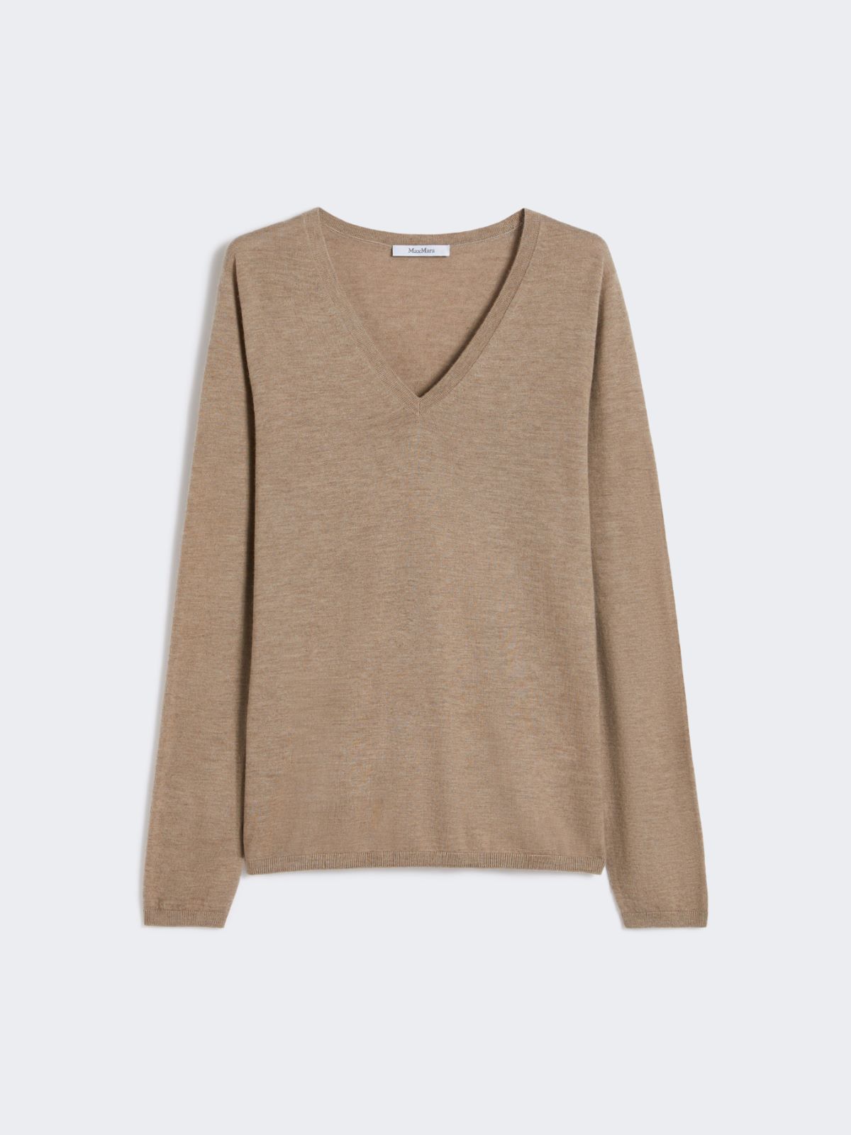 Plain-knit cashmere yarn jumper - BEIGE - Max Mara - 9