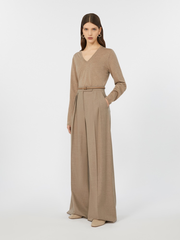 Pullover aus Kaschmirgarn mit Glattstrick-Verarbeitung - BEIGE - Max Mara - 2