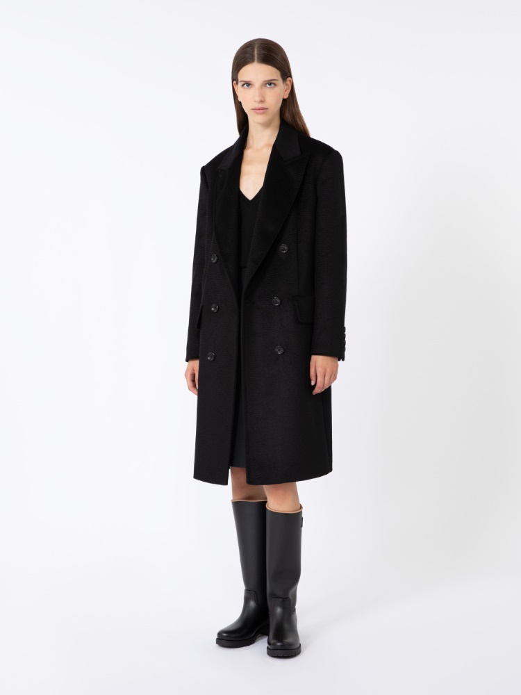 Plain-knit cashmere yarn jumper - BLACK - Max Mara