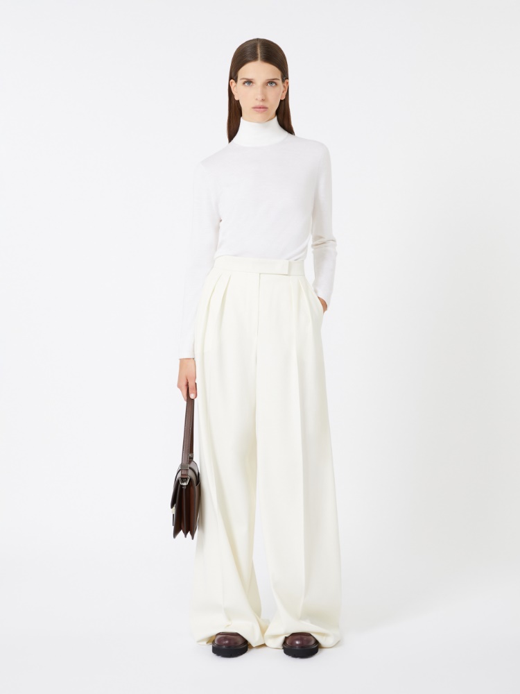 Cashmere yarn turtleneck - WHITE - Max Mara