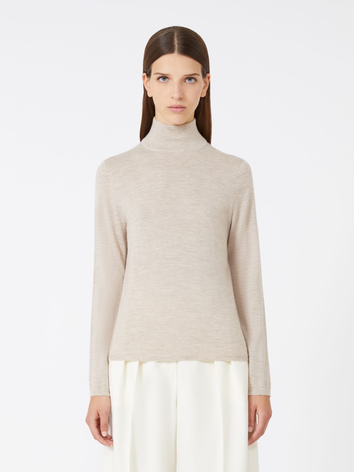 Cashmere yarn turtleneck - BEIGE - Max Mara - 2