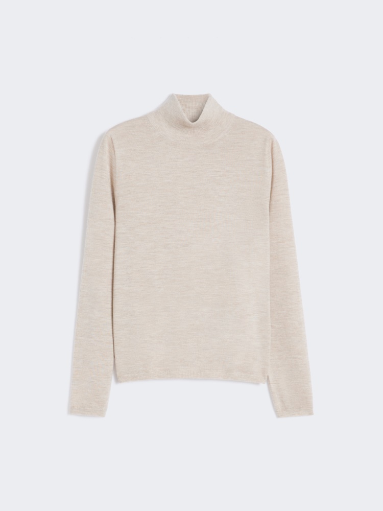 Cashmere yarn turtleneck - BEIGE - Max Mara