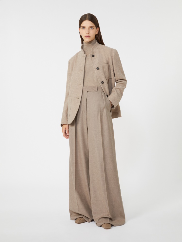 Cashmere yarn turtleneck - BEIGE - Max Mara