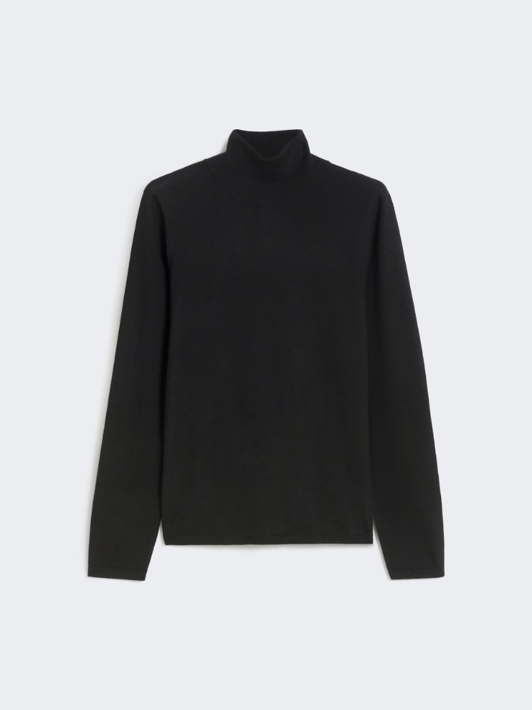 Jersey de cuello alto de hilado de cachemira - NEGRO - Max Mara