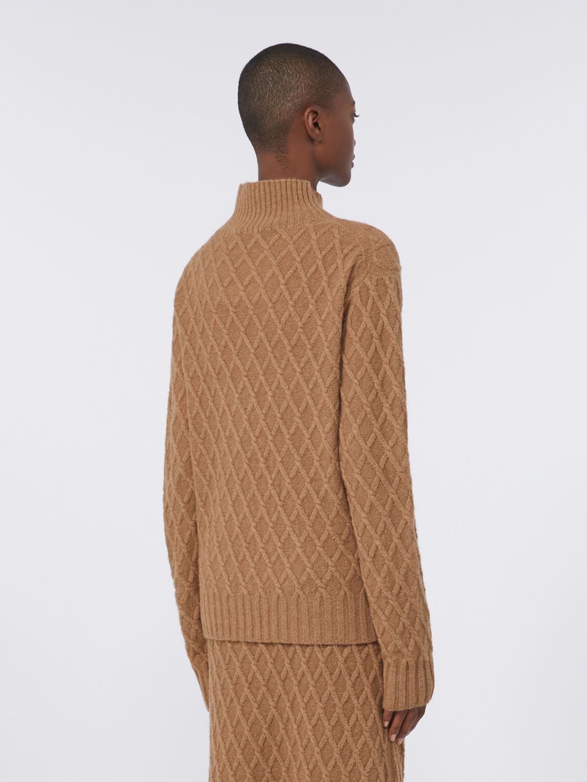 Camel-yarn high-neck jumper - CAMEL - Max Mara - 3