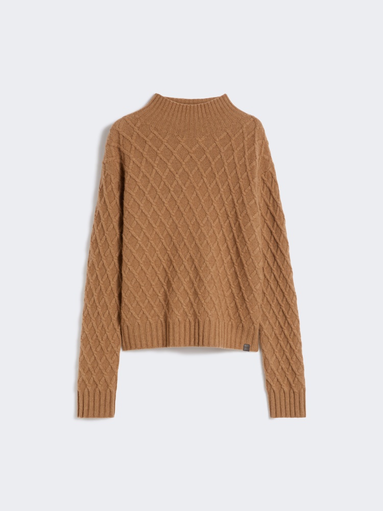 Dzianinowy golf z wełny wielbłądziej - WIELBŁĄDZI - Max Mara