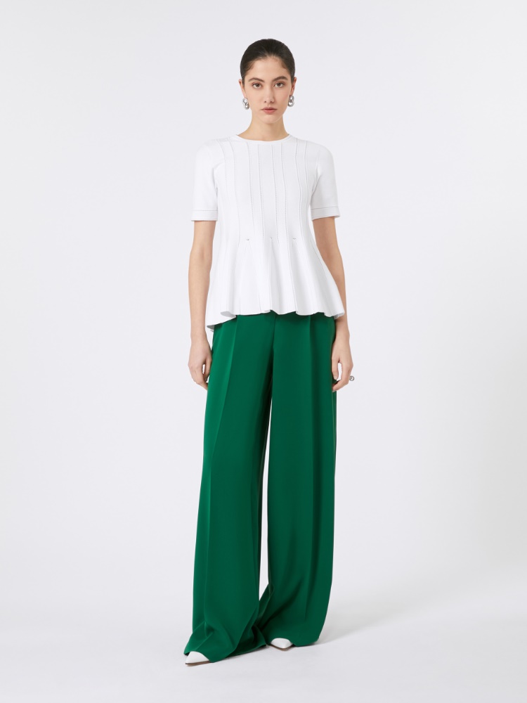 Stretch viscose sweater - WHITE - Max Mara