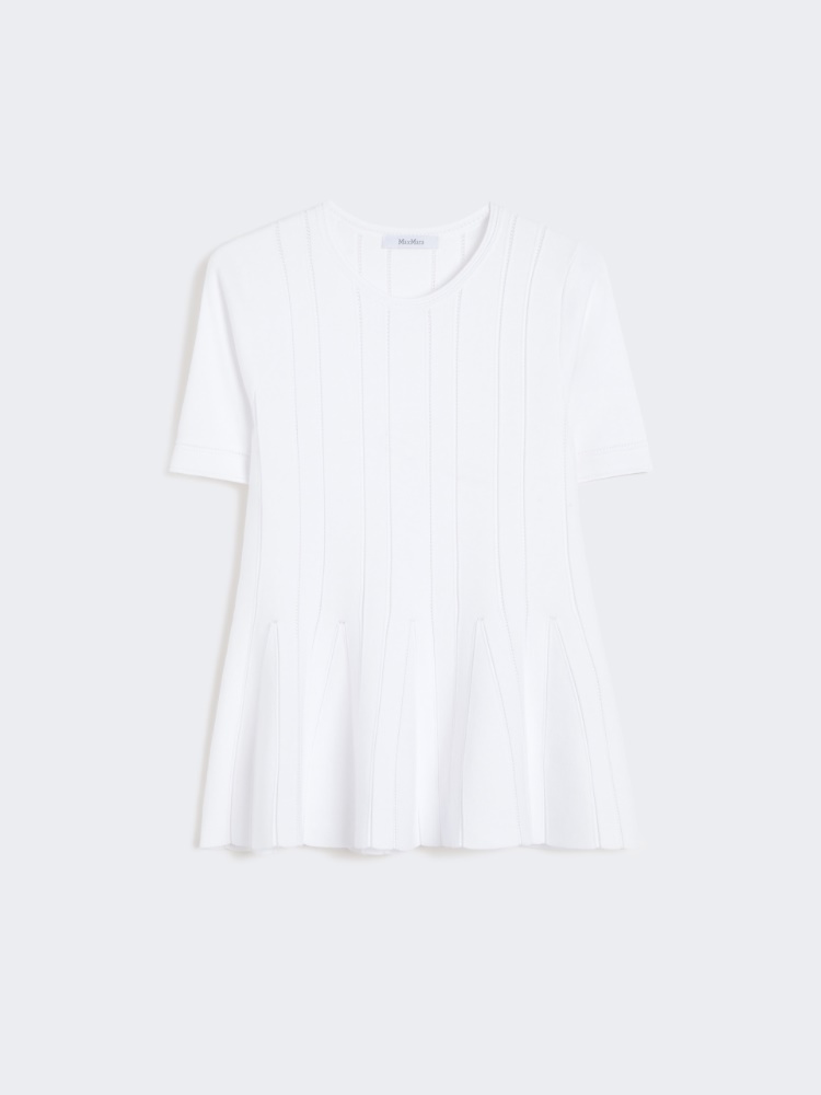 Stretch viscose sweater - WHITE - Max Mara