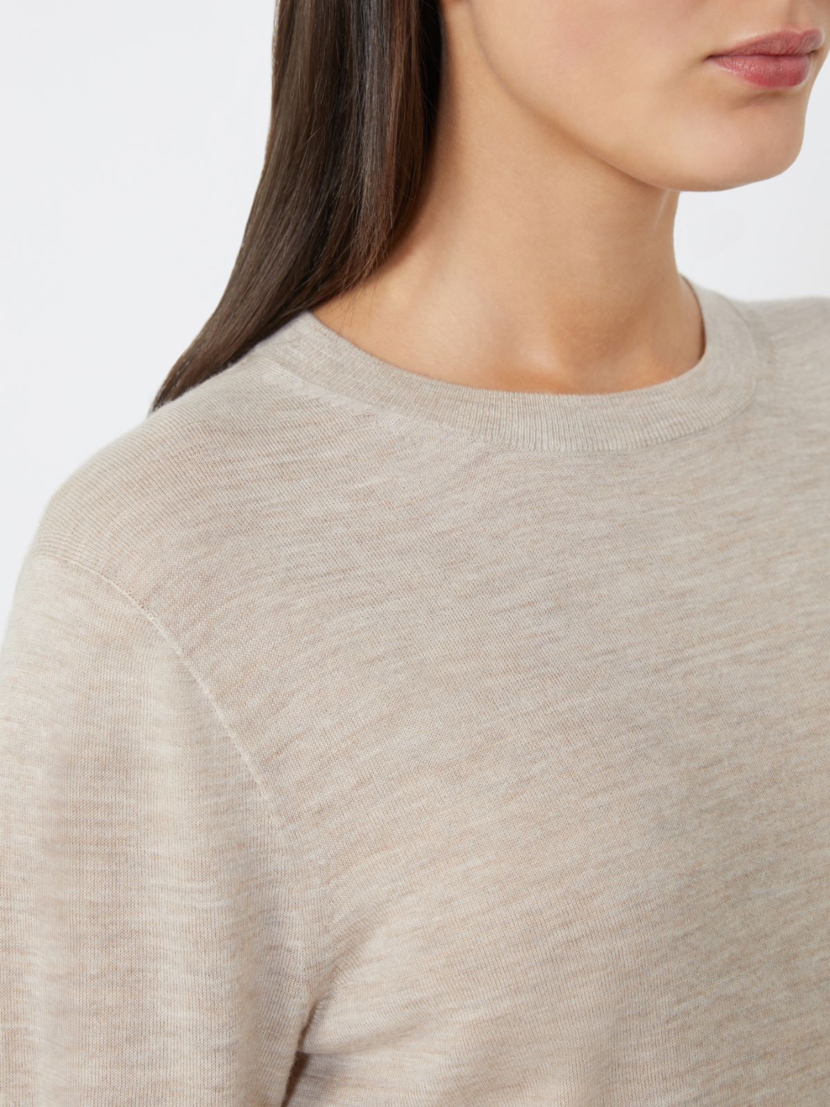 Lightweight cashmere yarn jumper - BEIGE - Max Mara - 4