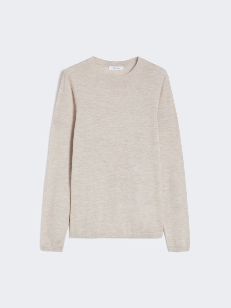 Lightweight cashmere yarn jumper - BEIGE - Max Mara