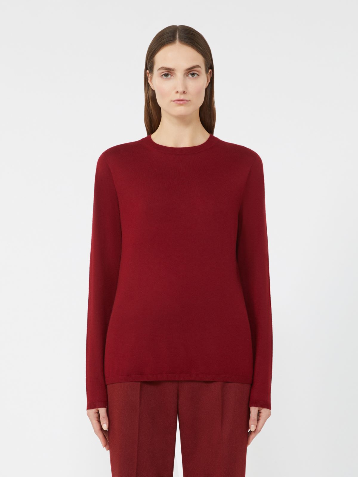Lightweight cashmere yarn jumper - RASPBERRY - Max Mara - 2