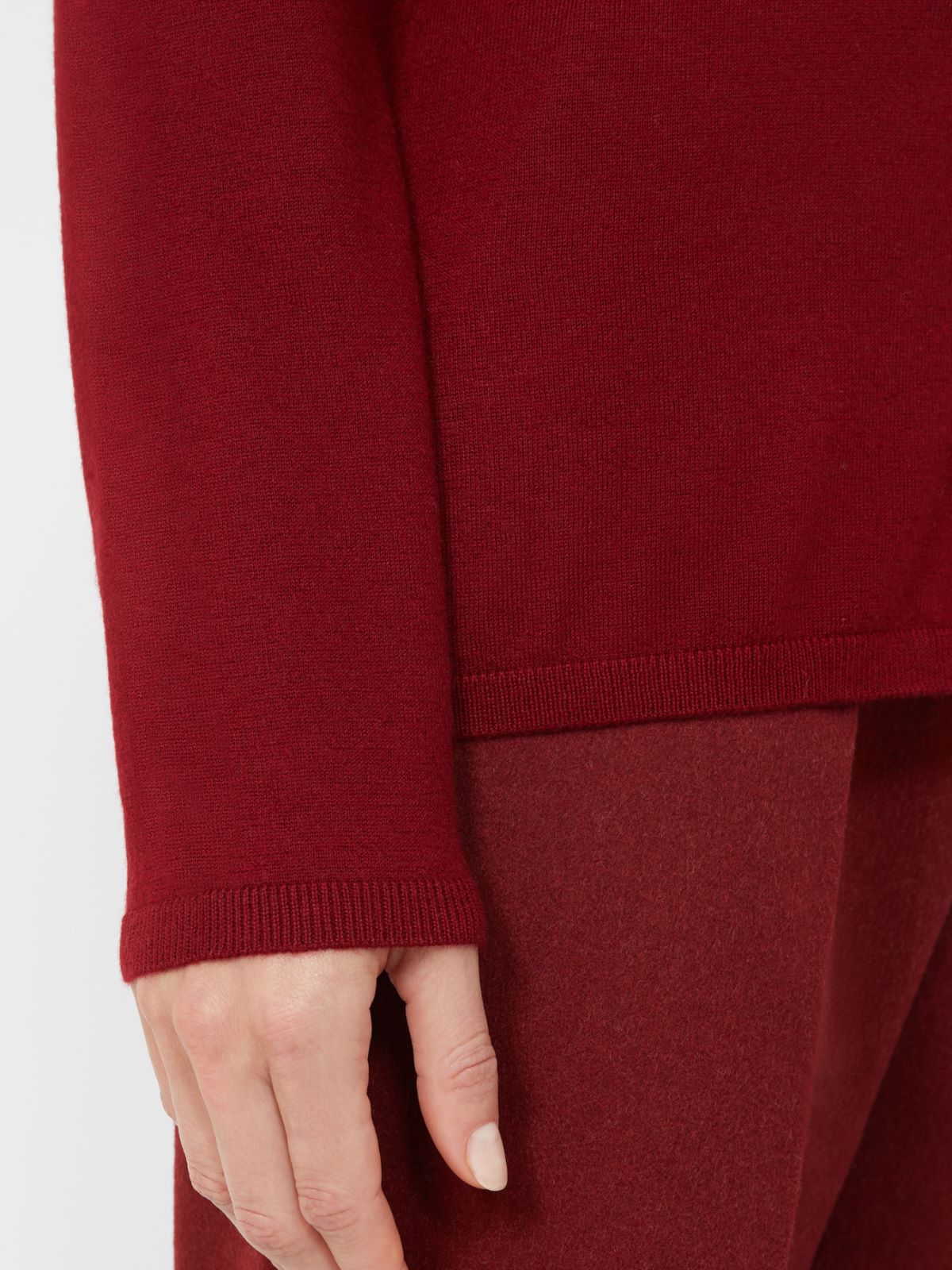 Lightweight cashmere yarn jumper - RASPBERRY - Max Mara - 4