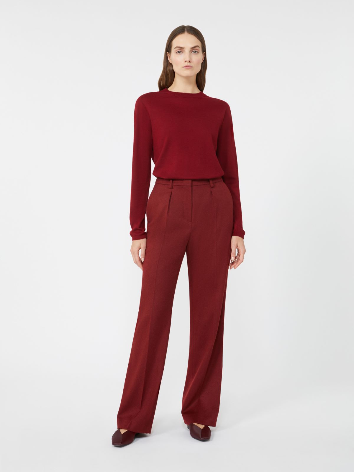 Lightweight cashmere yarn jumper - RASPBERRY - Max Mara