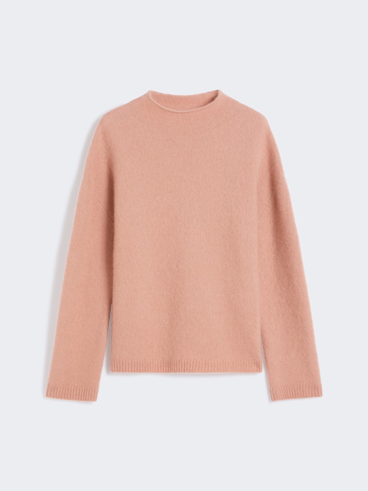 Boxy jumper in stretch cashmere yarn - PINK - Max Mara