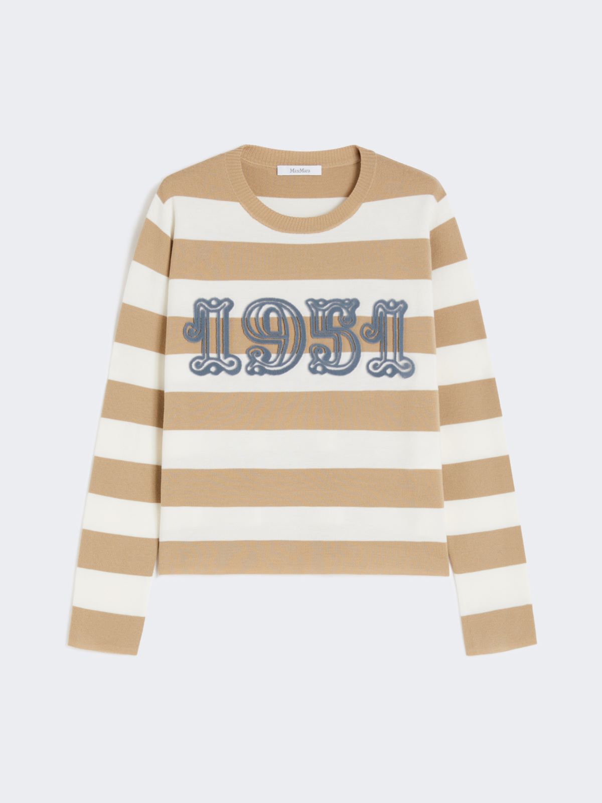 Embroidered wool sweater - SAND - Max Mara - 8