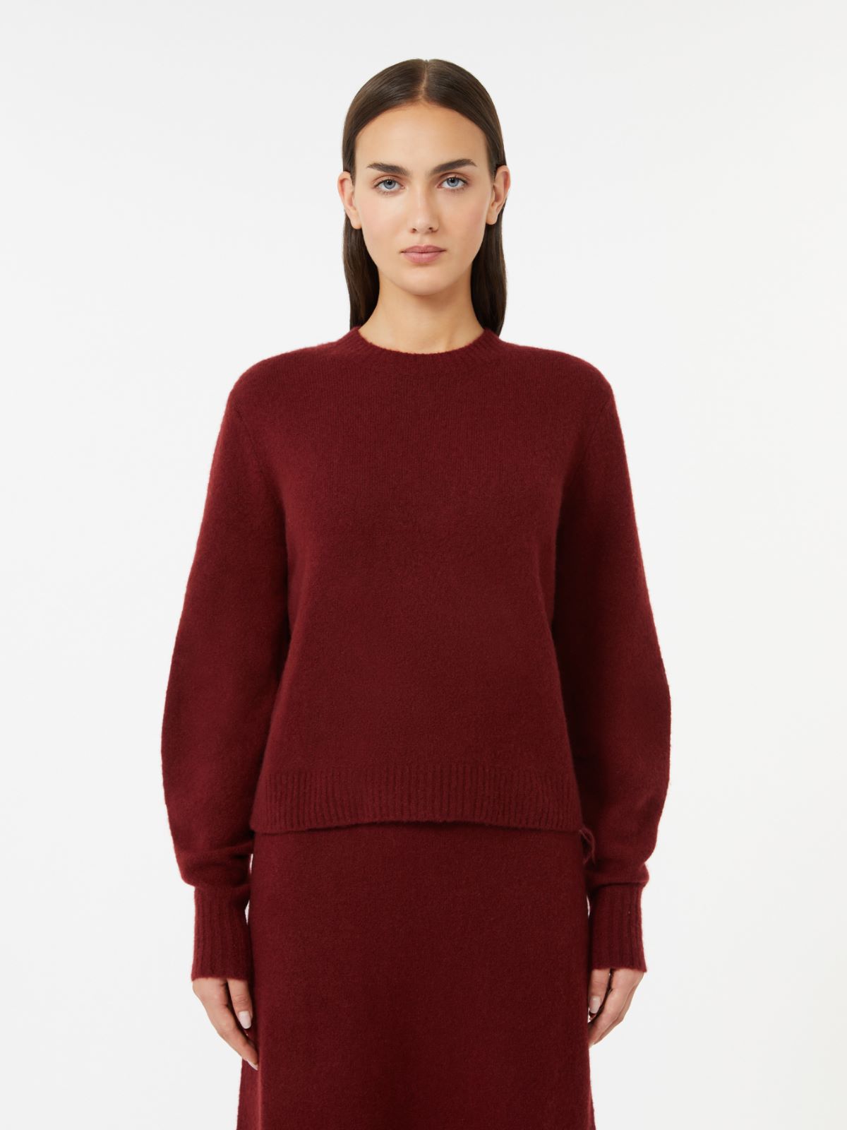 Stretch cashmere yarn sweater - RASPBERRY - Max Mara - 2