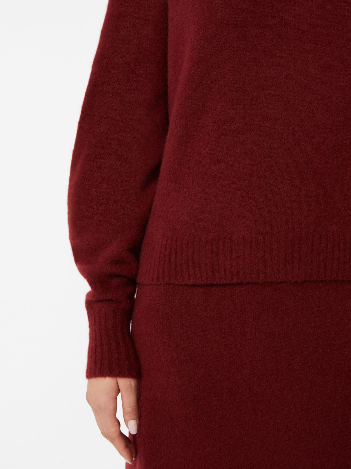 Stretch cashmere yarn sweater - RASPBERRY - Max Mara - 4
