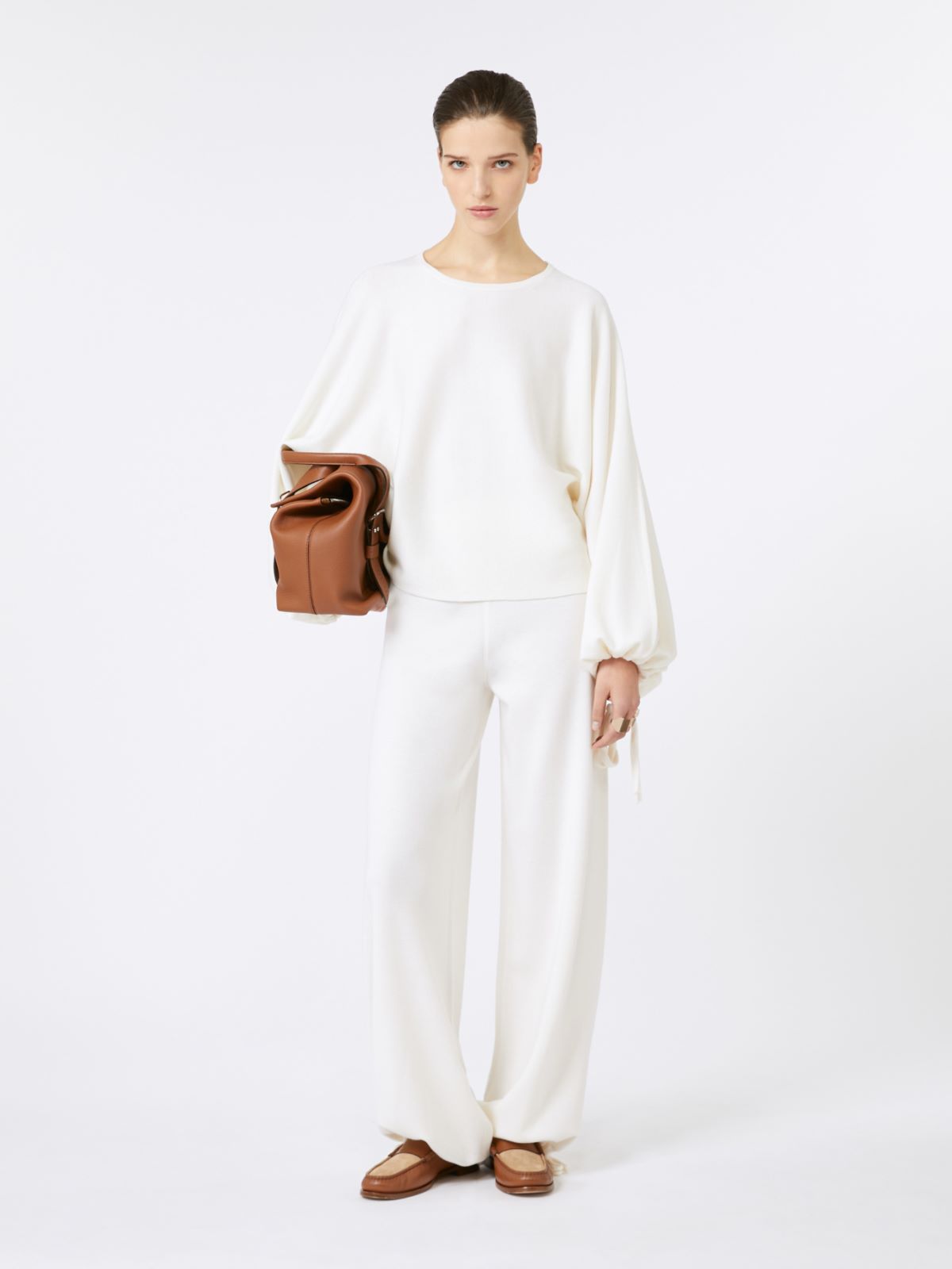 Fine wool yarn sweater - WHITE - Max Mara