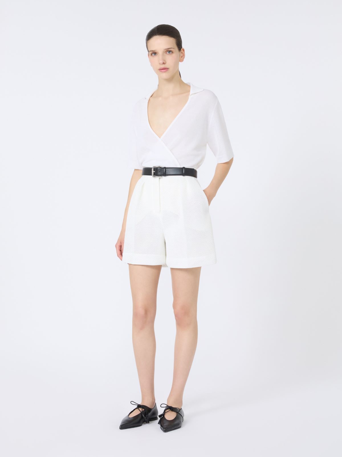 Cotton-blend yarn jumper - WHITE - Max Mara