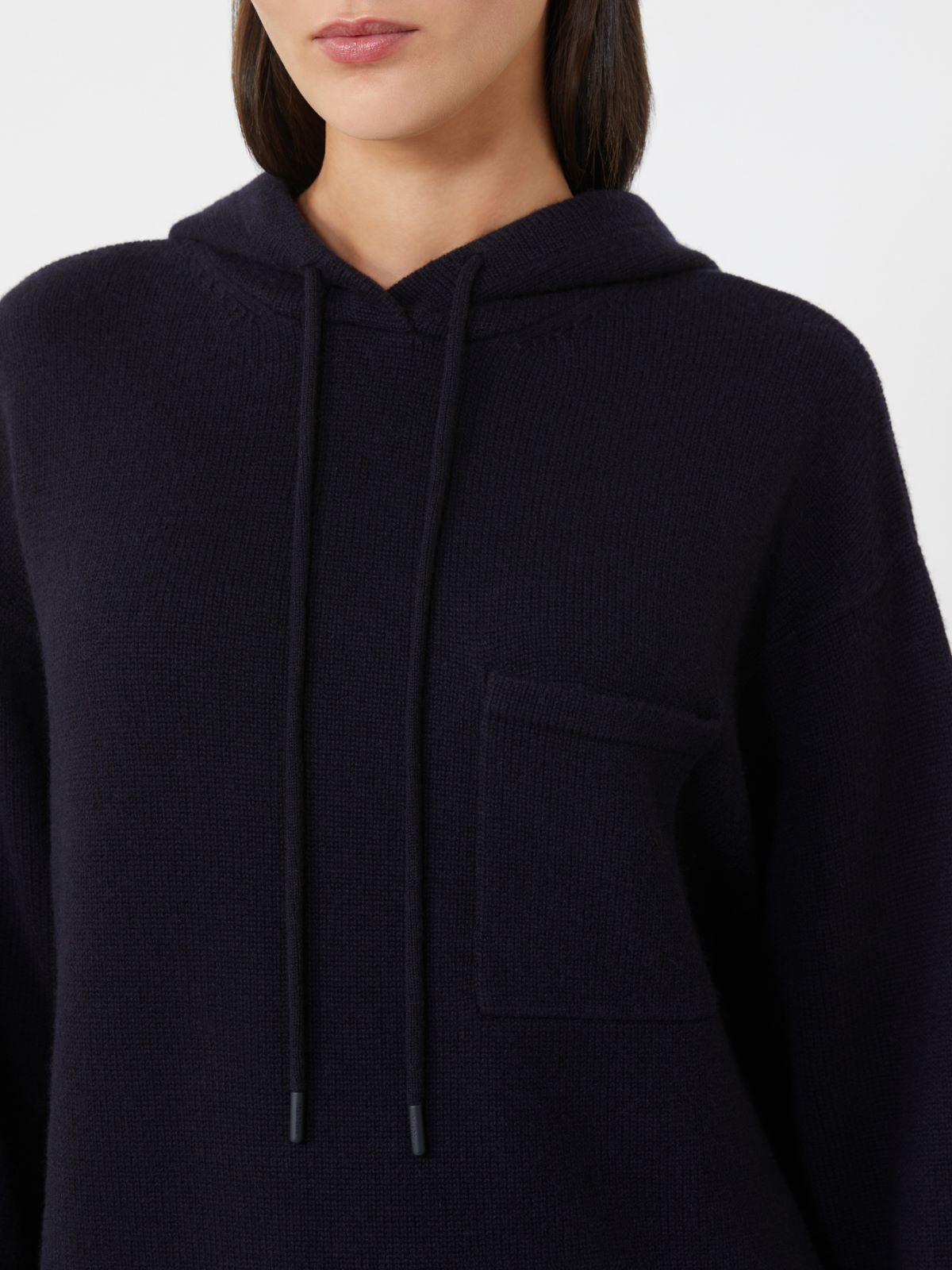 Wool and cashmere hooded sweatshirt - ULTRAMARINE - Max Mara - 4