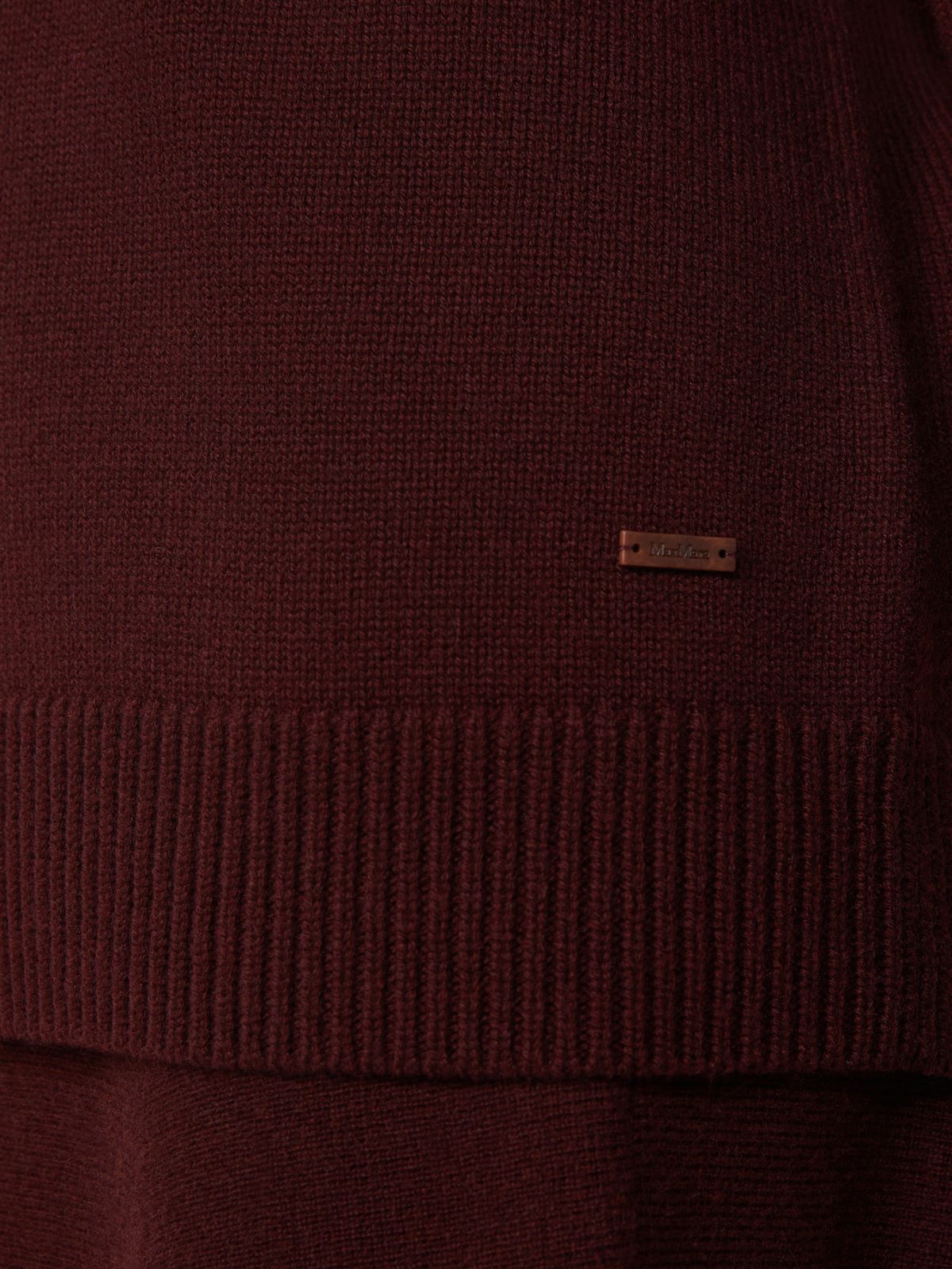 Wool and cashmere hooded sweatshirt - CHERRY - Max Mara - 4