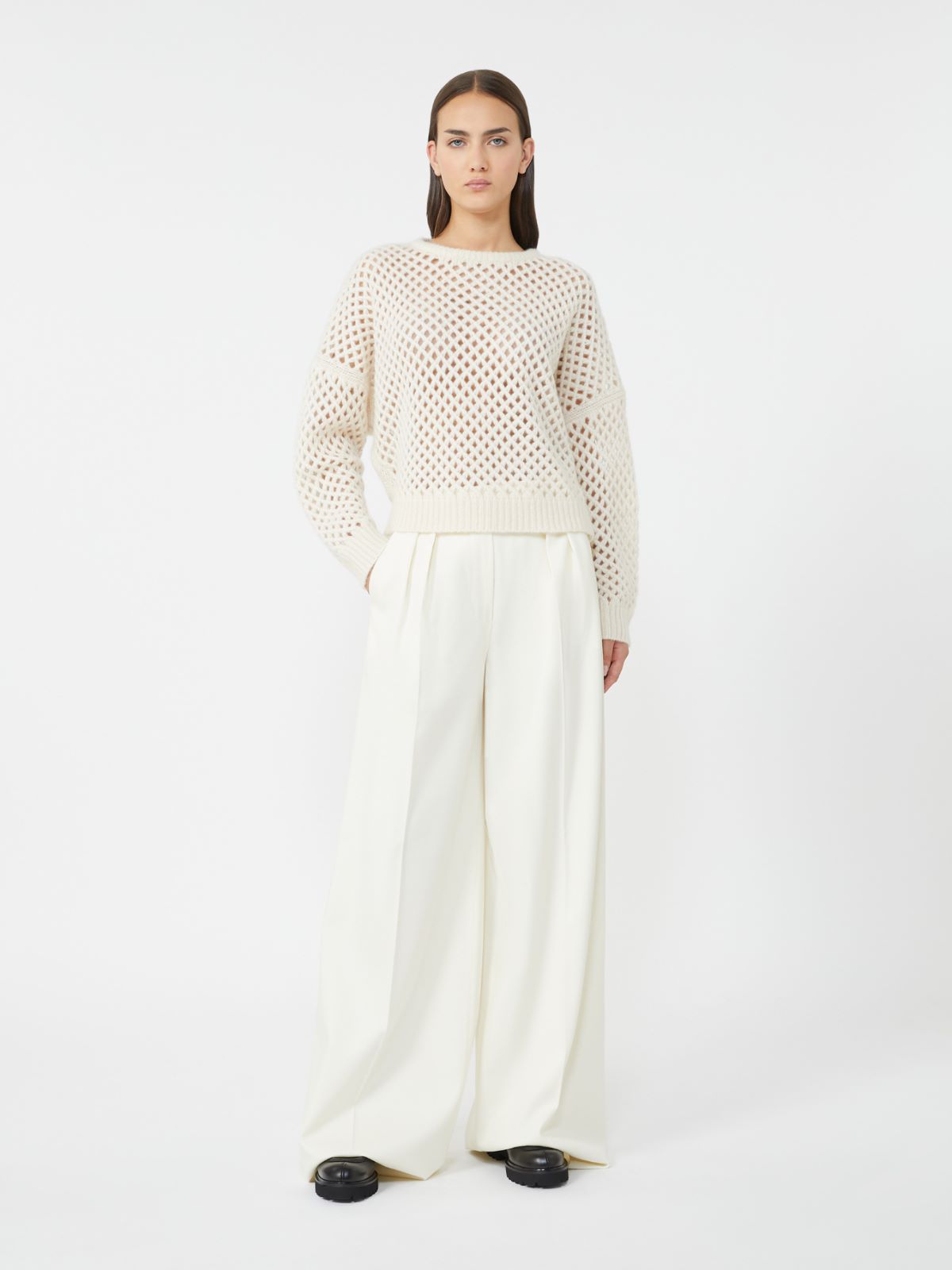 에쎈 캐시미어 스웨터 - WHITE - Max Mara