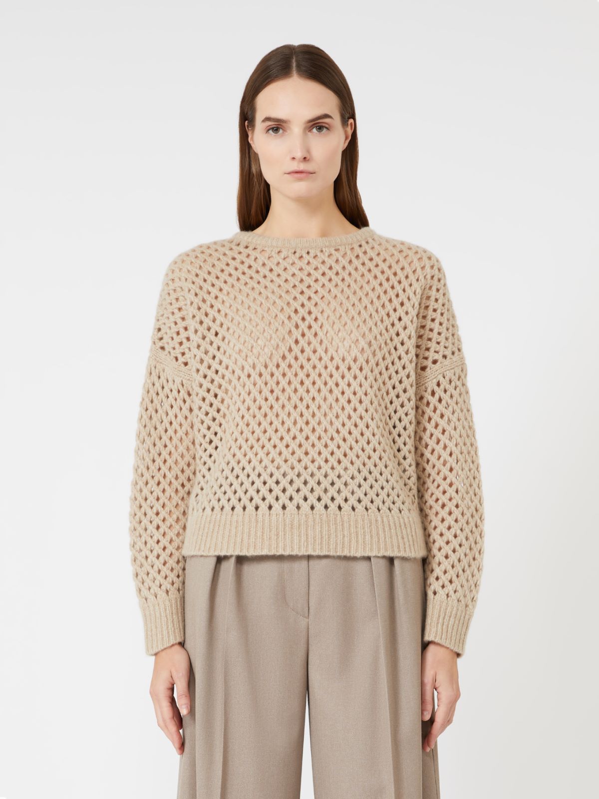 Cashmere and silk yarn jumper - BEIGE - Max Mara - 2
