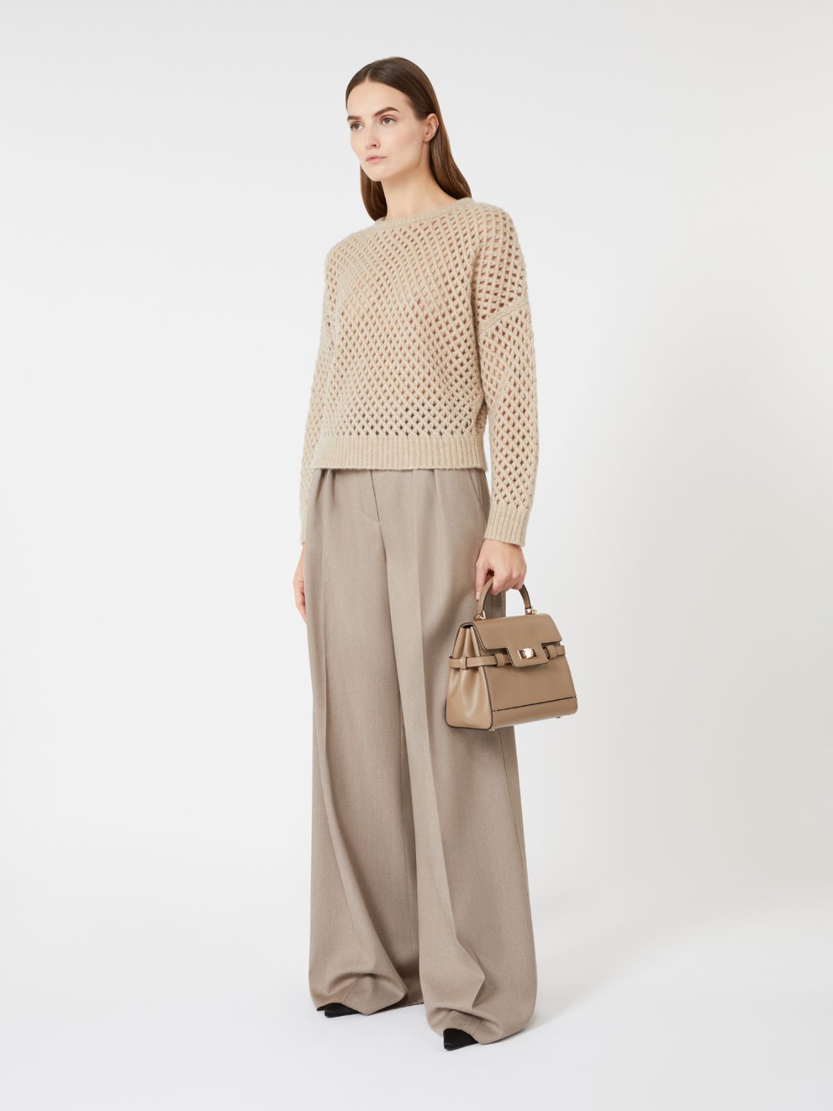 Cashmere and silk yarn jumper - BEIGE - Max Mara - 10