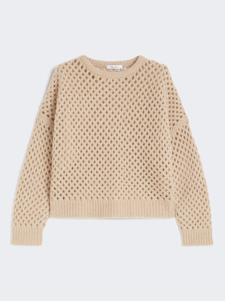 Cashmere and silk yarn jumper - BEIGE - Max Mara