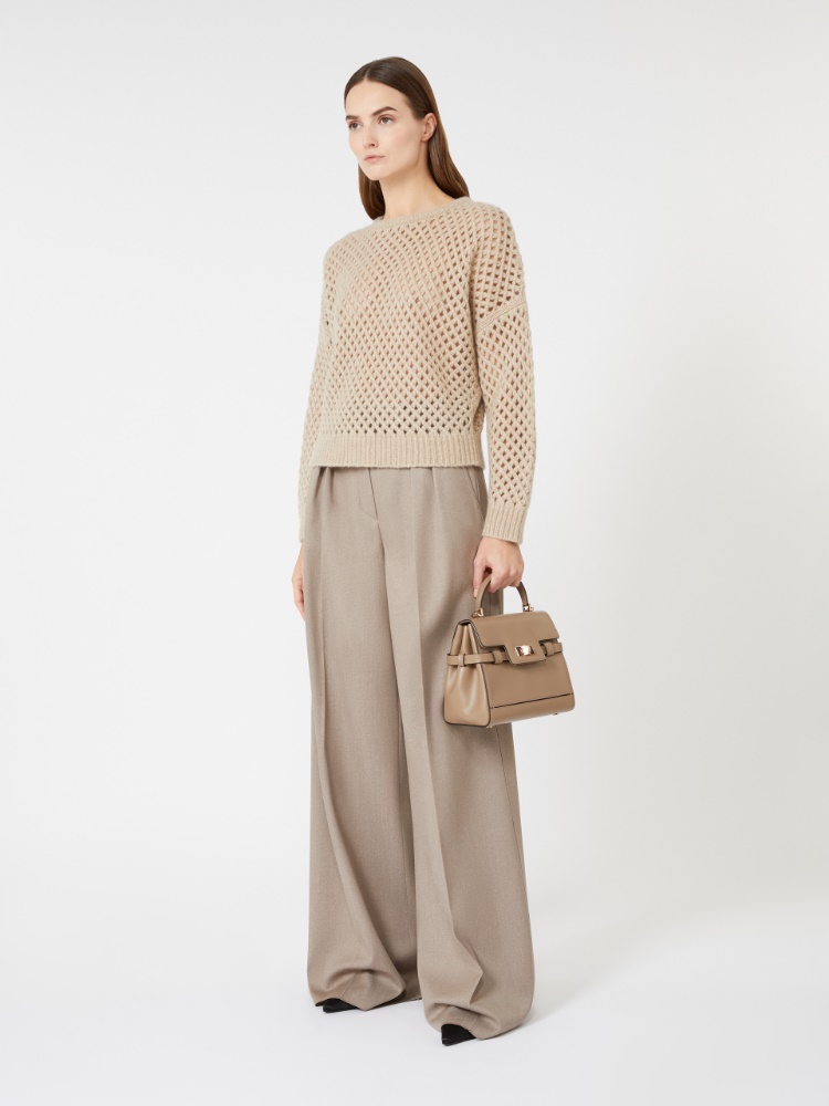 Cashmere and silk yarn jumper - BEIGE - Max Mara