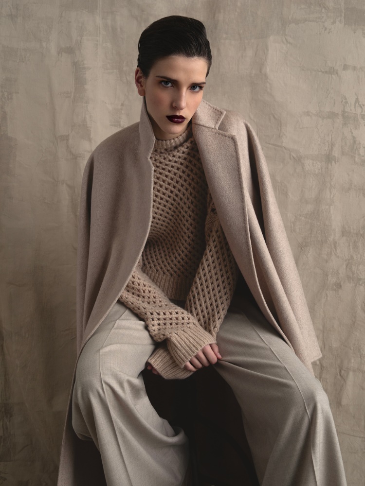 Cashmere and silk yarn jumper + BEIGE - Max Mara