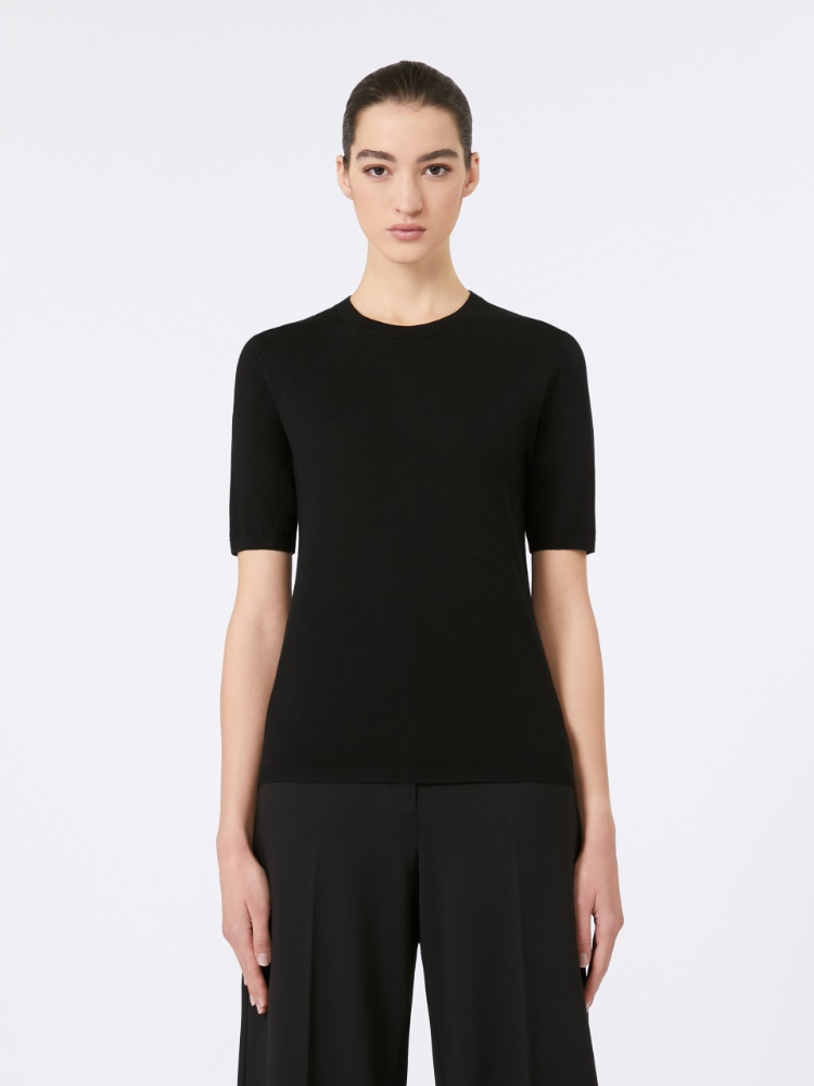 Max Mara GERICO ピュア ウール ニット 半袖 トップ 関税送料込 1366165106002-b-