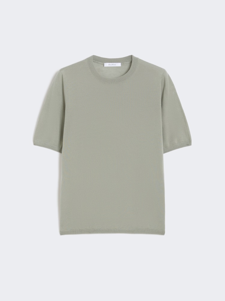 Basic wool sweater - SAGE GREEN - Max Mara