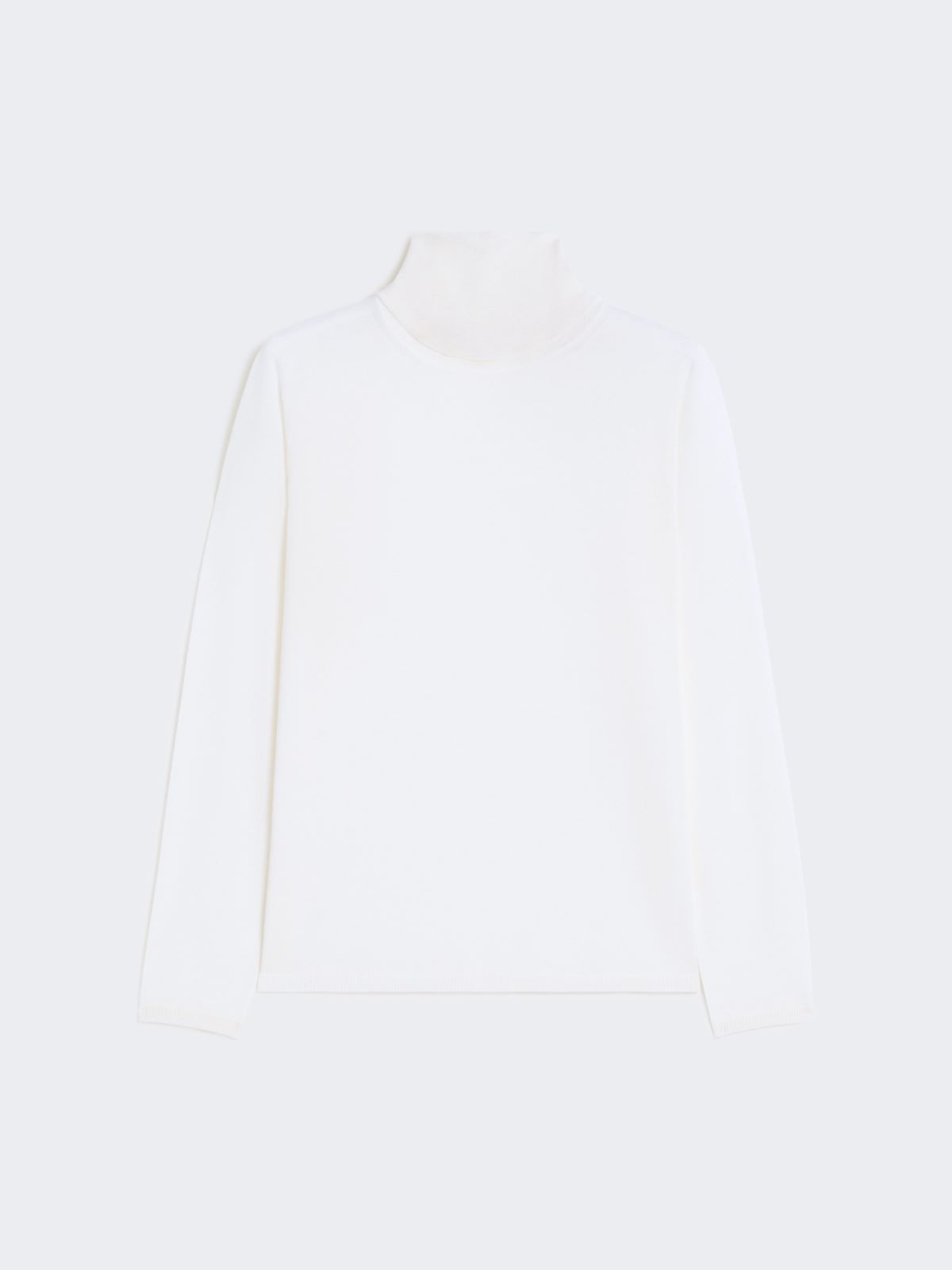 Wool knit turtleneck jumper - WHITE - Max Mara - 8