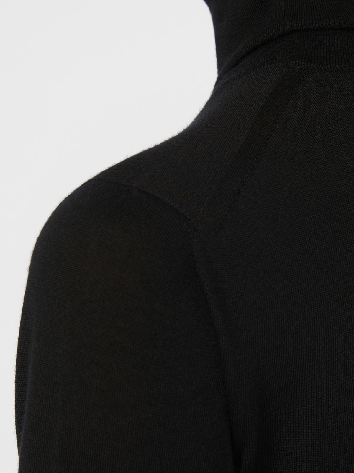 Wool knit turtleneck jumper - BLACK - Max Mara - 4
