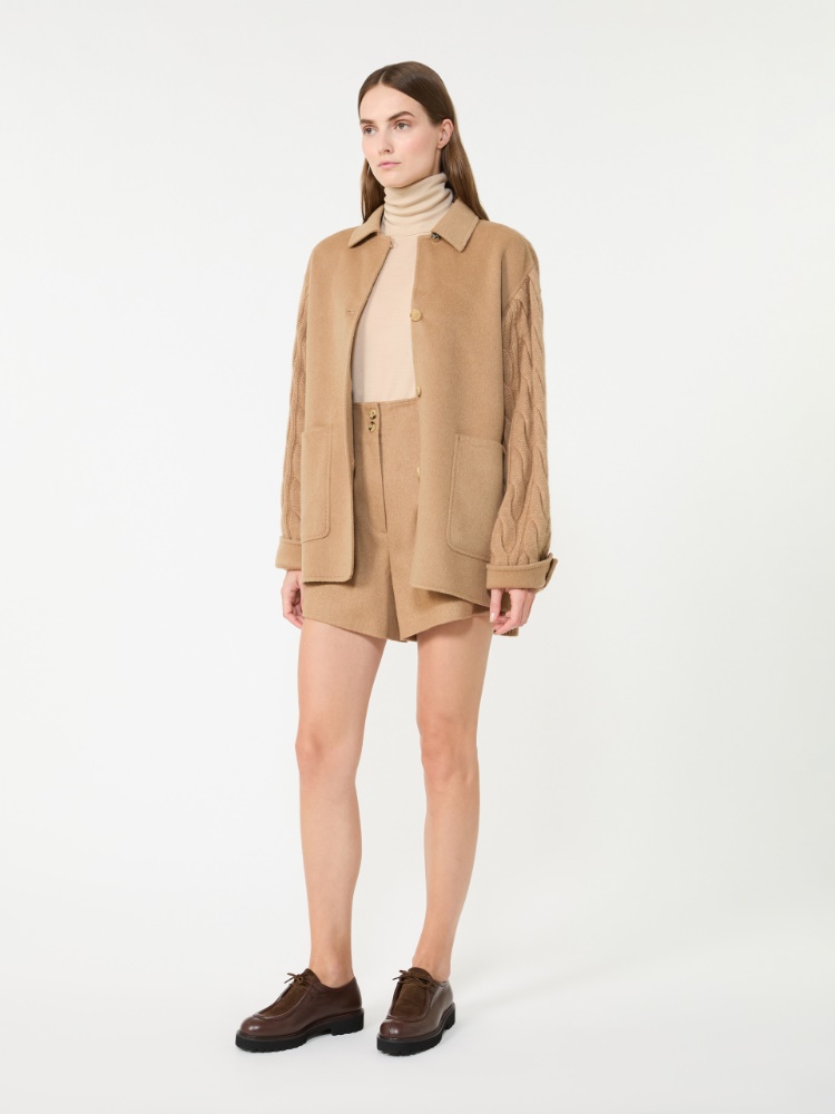 Wool knit turtleneck jumper - BEIGE - Max Mara