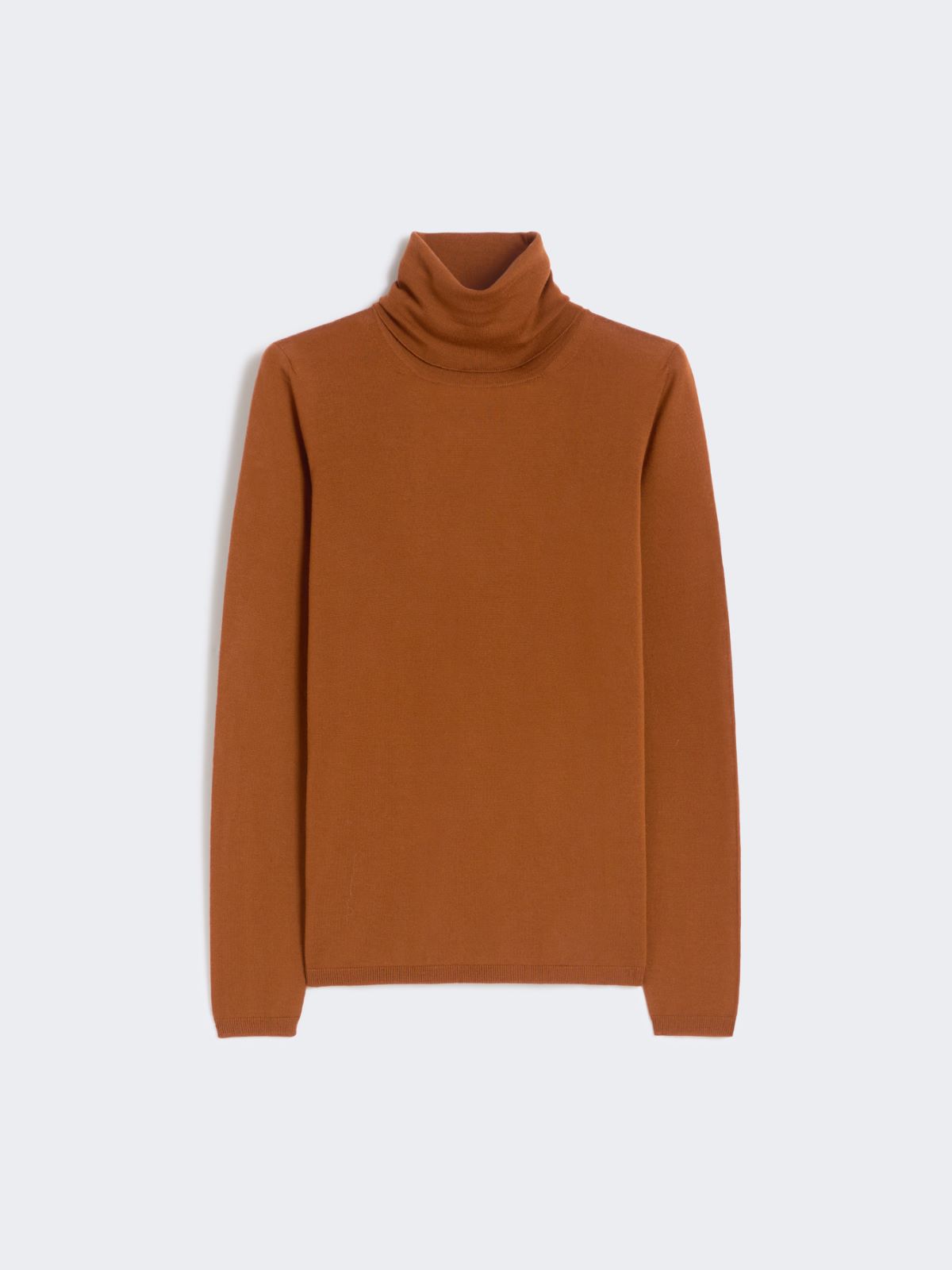 Wool knit turtleneck jumper - BROWN BRONZE - Max Mara - 8