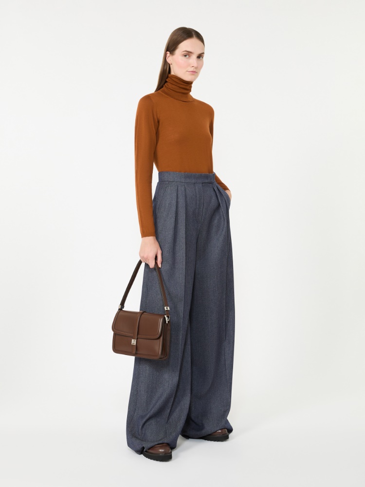 Wool knit turtleneck jumper - BROWN BRONZE - Max Mara