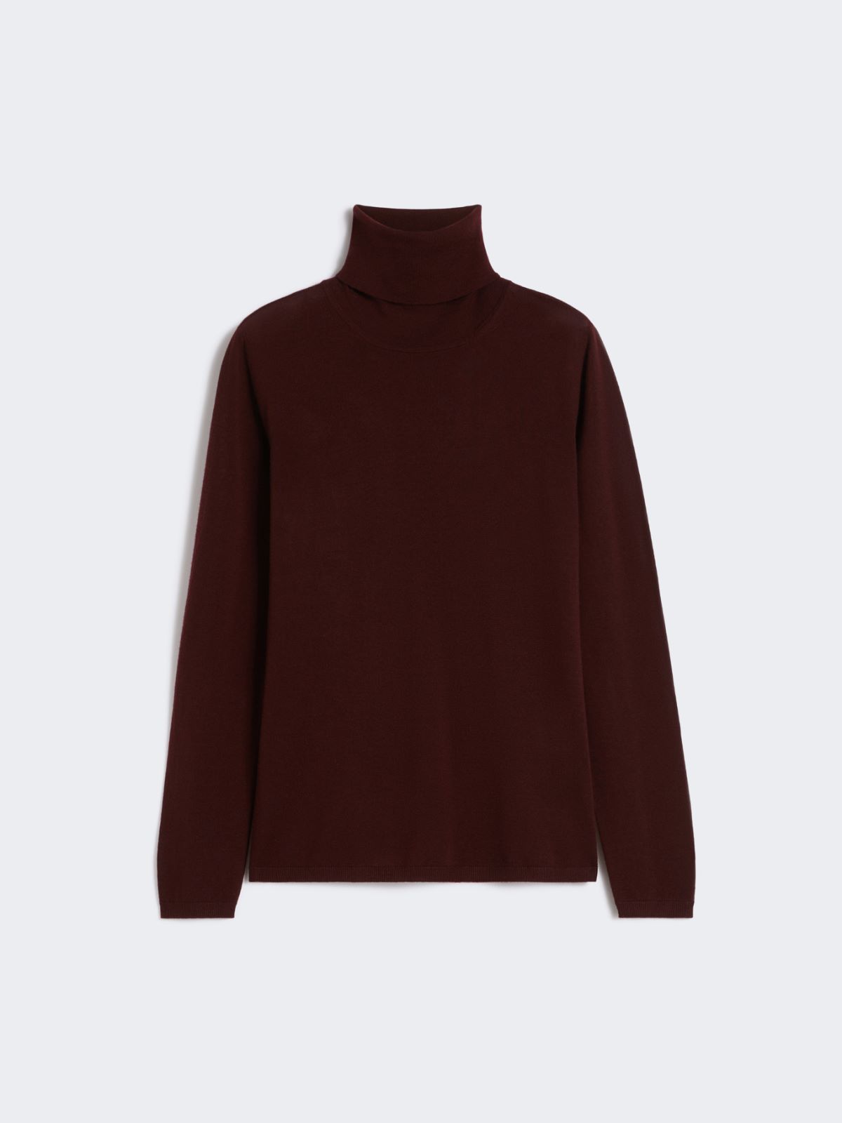Wool knit turtleneck jumper - CHERRY - Max Mara - 9