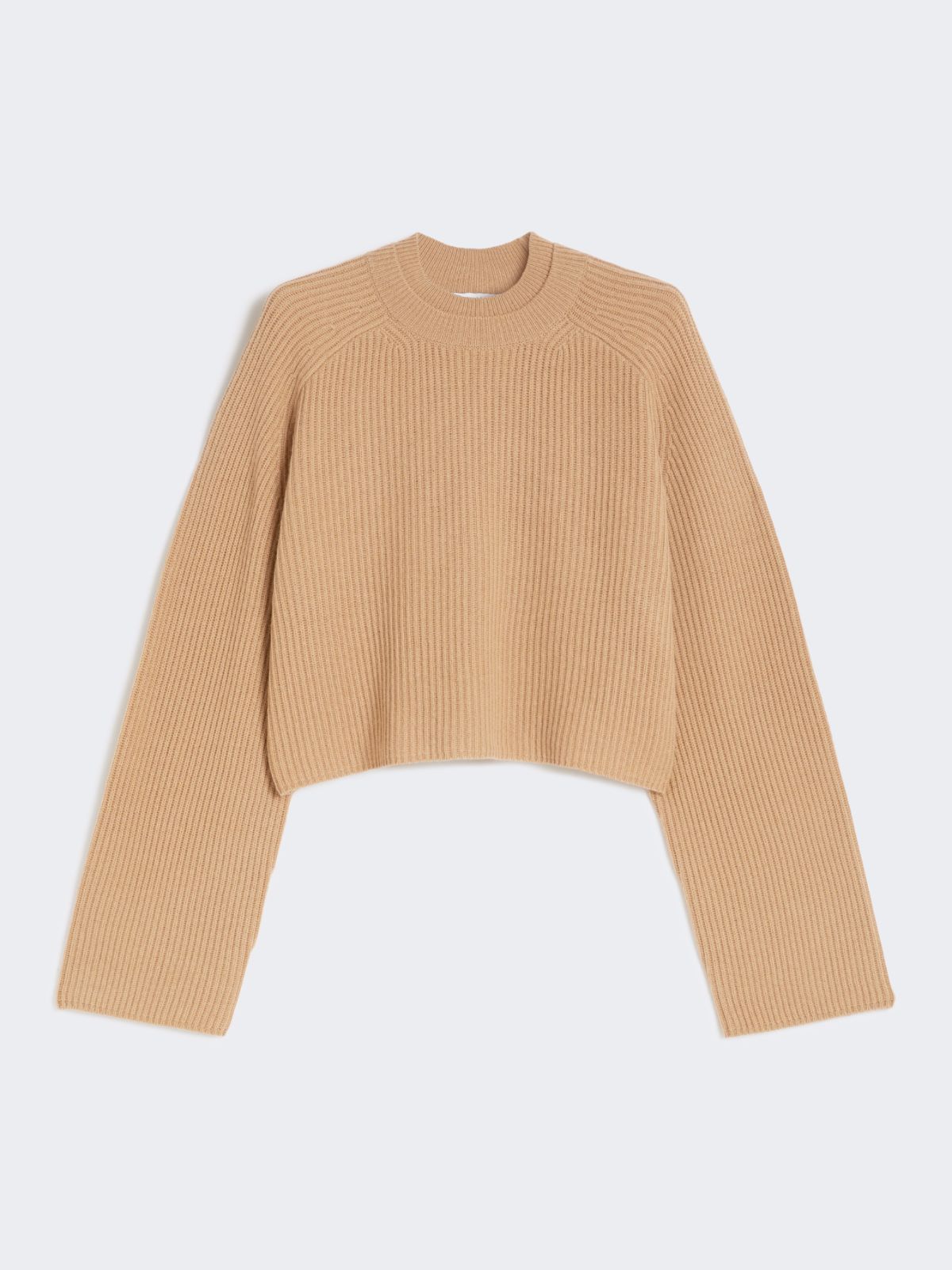 Pullover aus Wolle und Kaschmir mit Verarbeitung im Patentmuster - KAMEL - Max Mara - 10