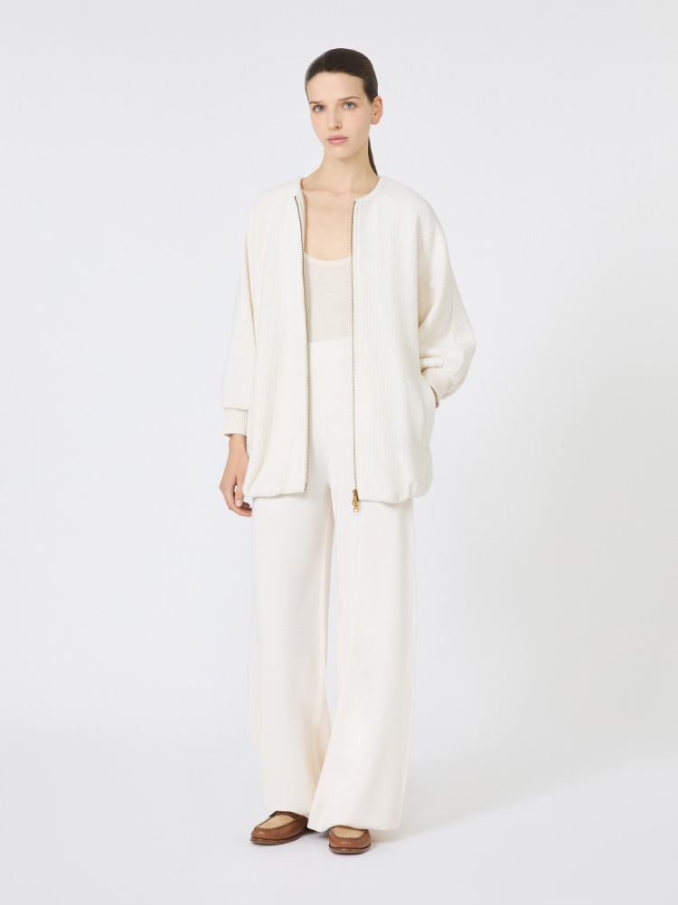 Cotton and viscose top - IVORY - Max Mara