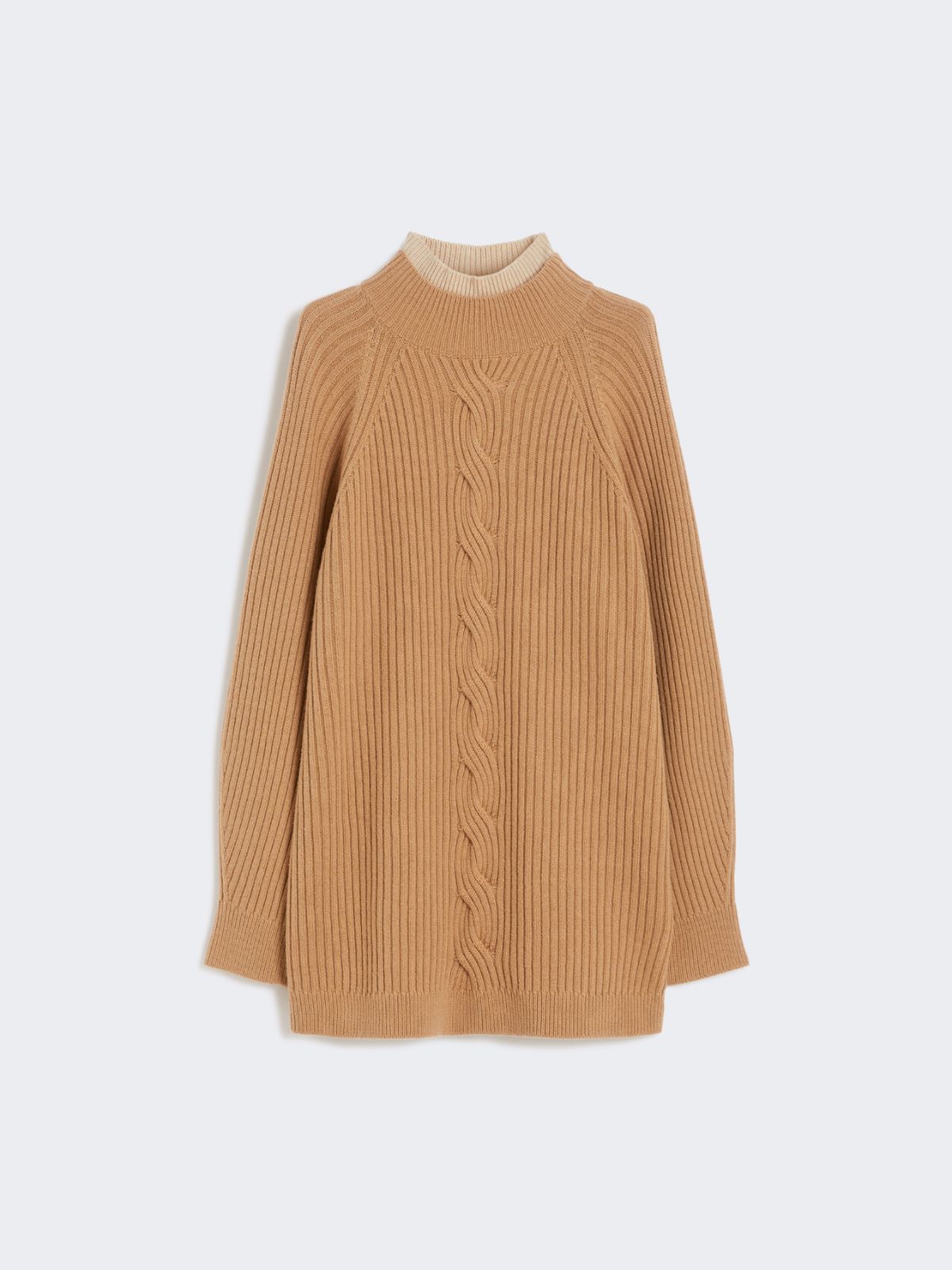 Wool and cashmere cable-knit jumper - CAMEL - Max Mara - 10