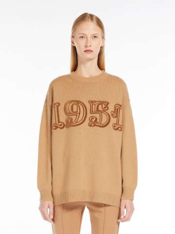 【送料&関税込】Max Mara Embellished Crewneck Long-sleeved D Max Mara 'swift' ribbed turtleneck sweater with long sleeves