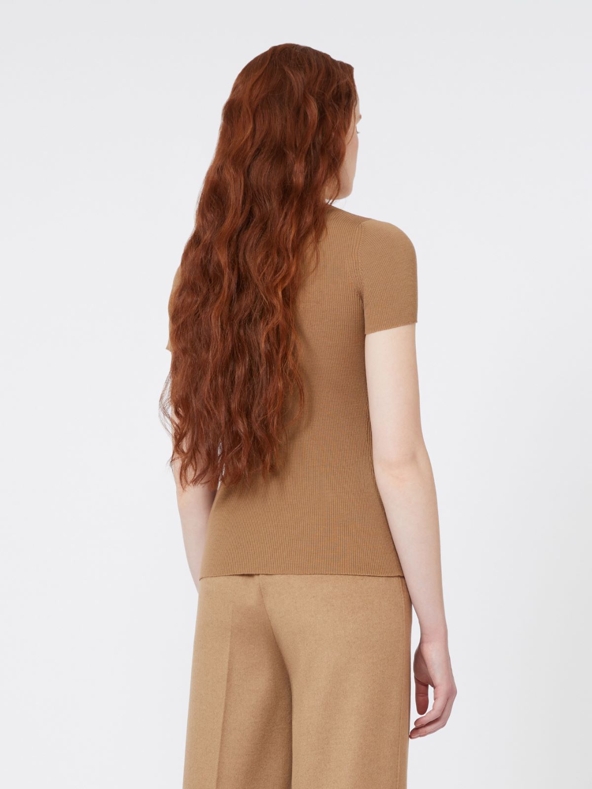 Wool knit turtleneck jumper - CAMEL - Max Mara - 3